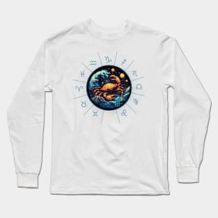 ZODIAC Cancer - Astrological CANCER - CANCER - ZODIAC sign - Van Gogh style - 15 Long Sleeve T-Shirt